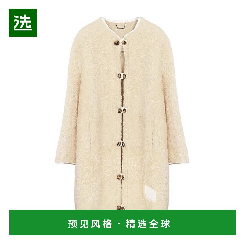 香港直邮Chloe 牛角纽扣大衣 C21ACM12205