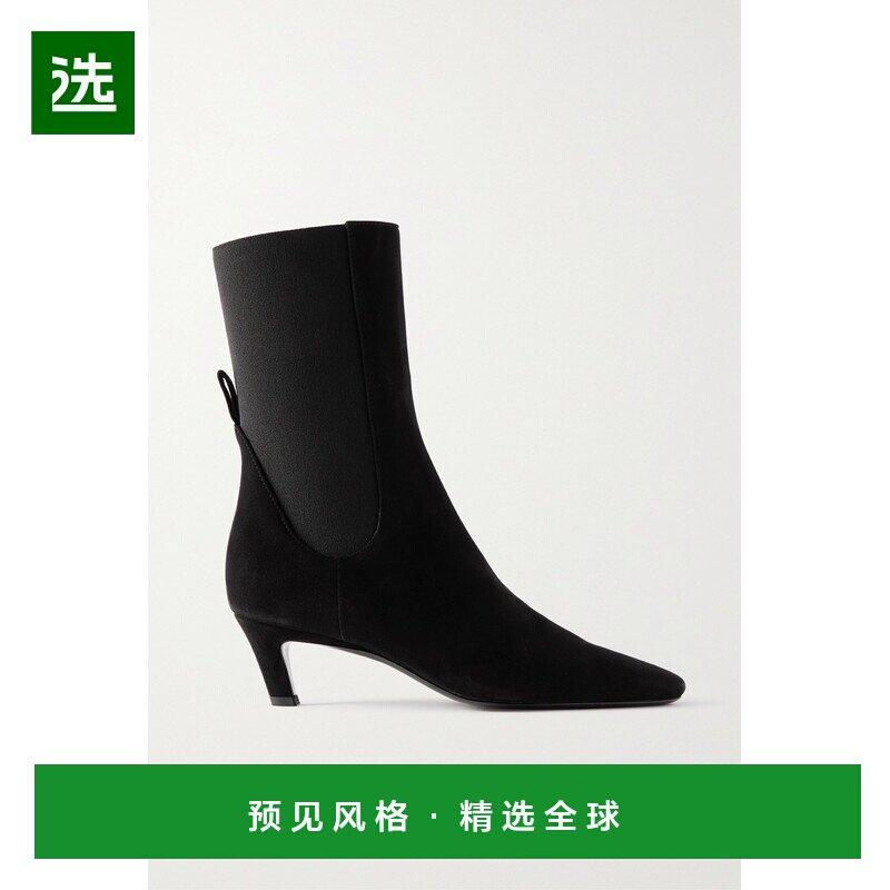 1h可退 TOTÊME 女士 The Mid Heel 皮革踝靴 22190783626