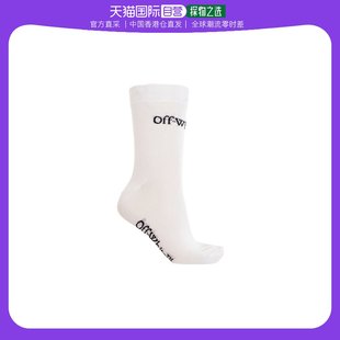 香港直邮Off OWRA034C99KNI001 徽标袜子 White