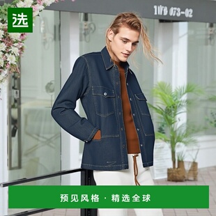 欧洲直邮RalphLauren拉夫劳伦 RRL靛蓝色牛仔外套衬衫长袖