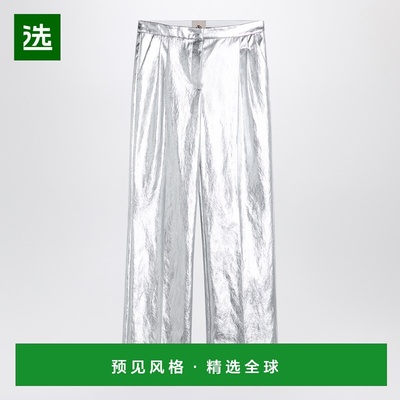 1h可退 香港直邮THE GARMENT 女士 Andy 银色宽松裤子 20841PL801