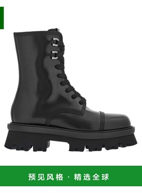 香港直邮Salvatore Ferragamo 圆头短筒靴厚底鞋菲拉格慕 01F701