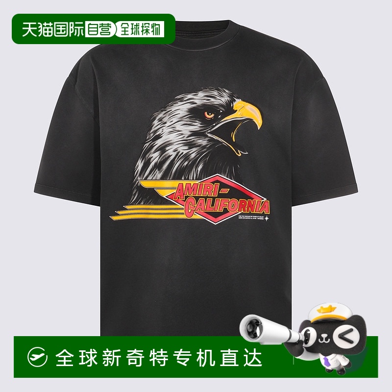1h可退 欧洲直邮amiri 男士 上装T恤新款短袖印花