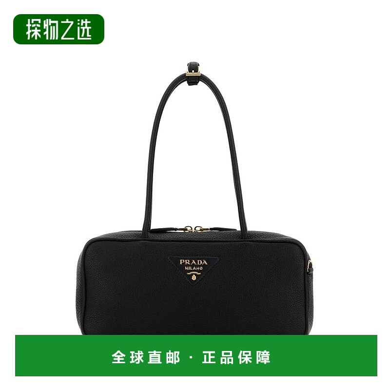 香港直邮Prada 普拉达 女士 三角形標誌拉鍊單肩包 1BB126VONO2DK