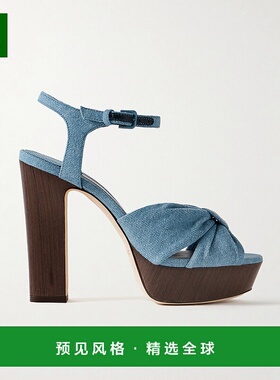 1h可退 香港直邮Jimmy Choo 周仰杰 女士 Heloise 120 打结牛仔布