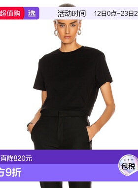 1h可退 香港直邮wardrobenyc 女士 经典款T恤 W1001R05 black黑色