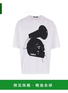 香港直邮UNDERCOVER 男士T恤 UC2E48134WHITE AW2025 白色