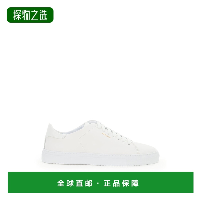 1h可退 欧洲直邮Axel Arigato男士白色皮质徽标系绳低帮平底休闲