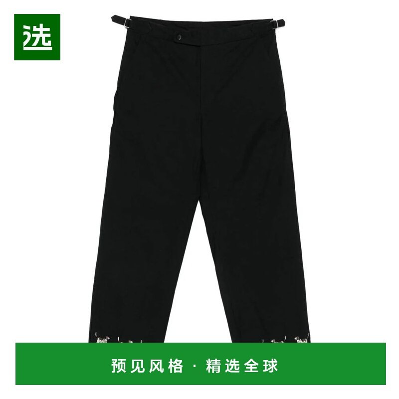 香港直邮BODE 男士休闲裤 MRF25BT044BLACK AW2025 黑色 刺绣侧扣,男装,休闲裤,淘宝优惠券,粉丝福利购,淘宝优惠卷