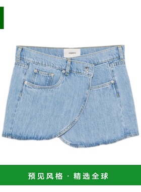 香港直邮COPERNI 女士短裤 COPJ24F2056BLU SS2026 蓝色 腰带环迷