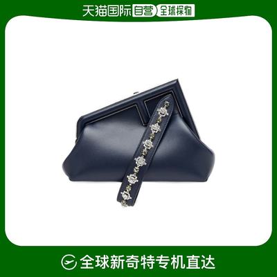 香港直邮Fendi 小号 Fendi First 徽标手拿包 8BP162APKG