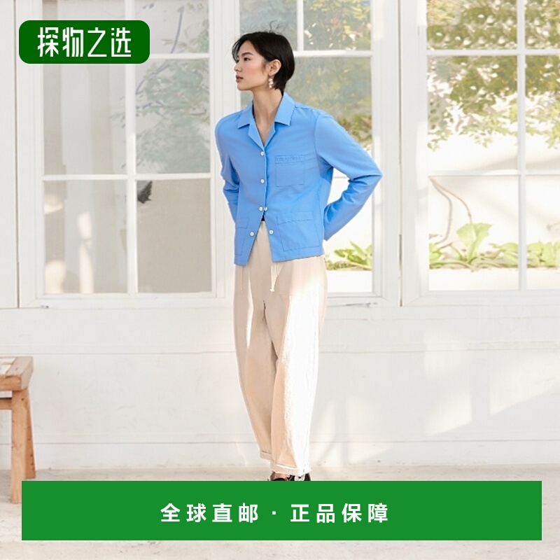 欧洲直邮MIU MIU(缪缪)24年上新 女士府绸衬衫潮流时尚百搭舒适