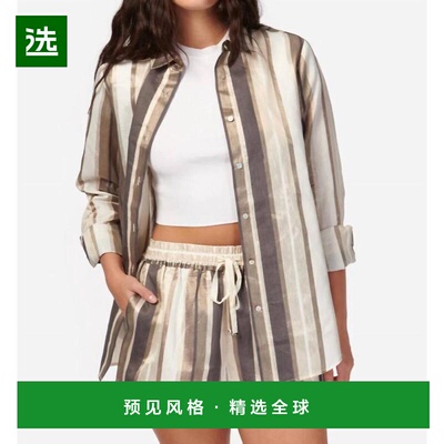 1h可退 【美国直邮】Cami NYC Malta Metallic Linen Top Dune 女