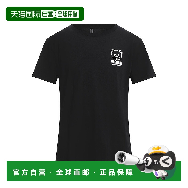 1h可退 香港直邮Moschino 莫斯奇诺 男士 汗衫 black黑色 舒适时