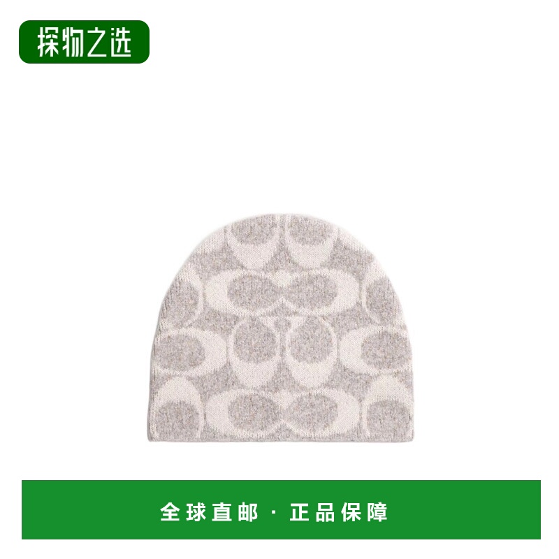 香港直邮Coach Maxi 签名款针织帽 CCT78