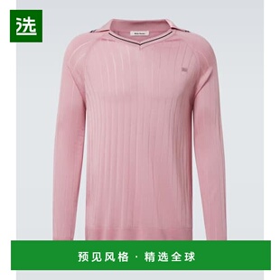 1h可退 香港直邮Wales Bonner 男士 Roots Polo衫 pink粉色 舒适