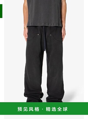 1h可退 【美国直邮】mnml West 双膝运动裤 洗水黑色 男装卫裤 10