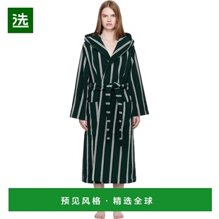 1h可退 香港直邮Tekla 女士 绿色 Terry Hooded 浴袍 HBTH283
