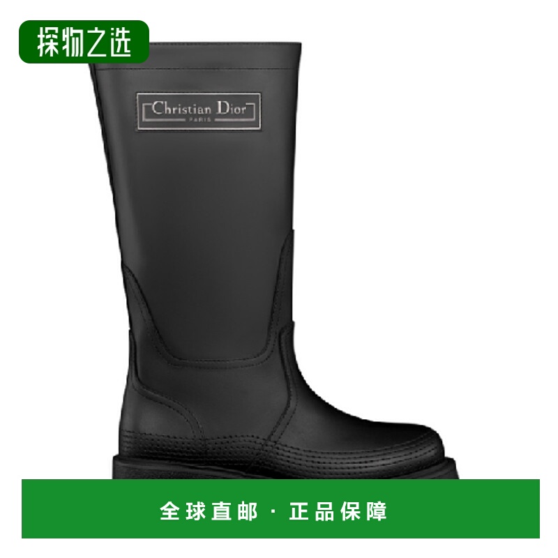 香港直邮Dior D-Scots长筒靴 KCT087CBU迪奥厚底鞋