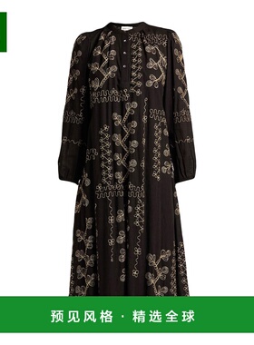 1h可退 香港直邮ANTIK BATIK 女士 中长连衣裙 black黑色 舒适时