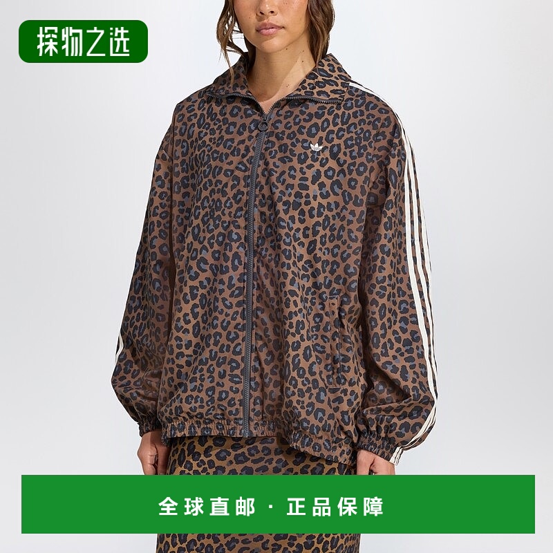 香港直邮Adidas 女士 Firebird 豹纹宽松款卫衣 JW7301PLMU运动