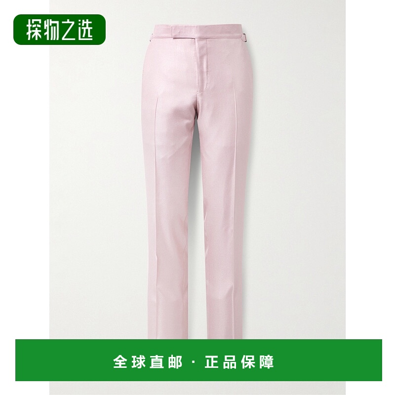 香港直邮Tom Ford 汤姆·福特 男士 O'Connor 直筒斜纹丝绸西装裤