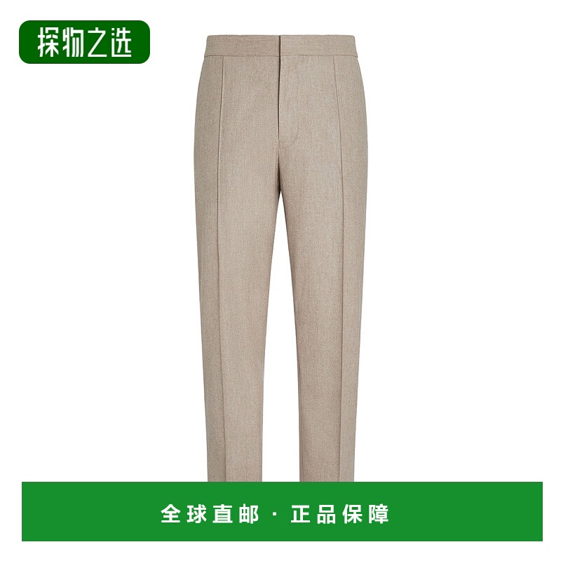 香港直邮Zegna 折痕休闲裤 UGI20A2TT46