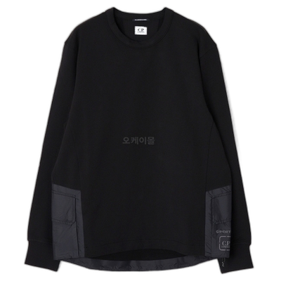 韩国直邮CP COMPANY Metropolis系列弹力抓绒混合口袋卫衣