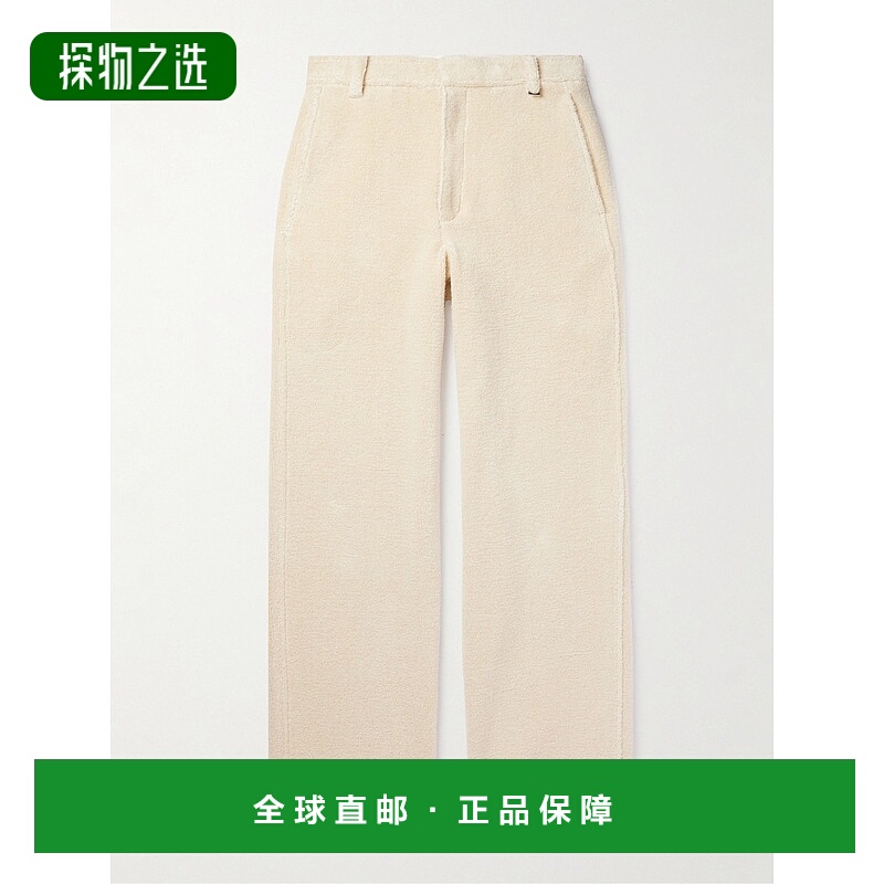 1h可退 香港直邮Jacquemus 男士 直筒棉质厚绒布裤子 23E235PA034