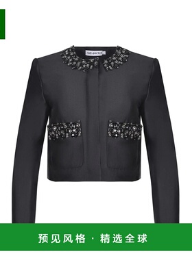 香港直邮SELF-PORTRAIT 女士外套 AW25061JBLACK AW2025 黑色