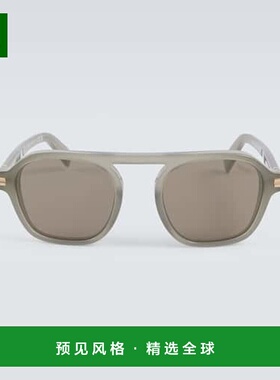 1h可退 香港直邮Zegna 杰尼亚 男士 Aurora II flat-top 太阳眼镜