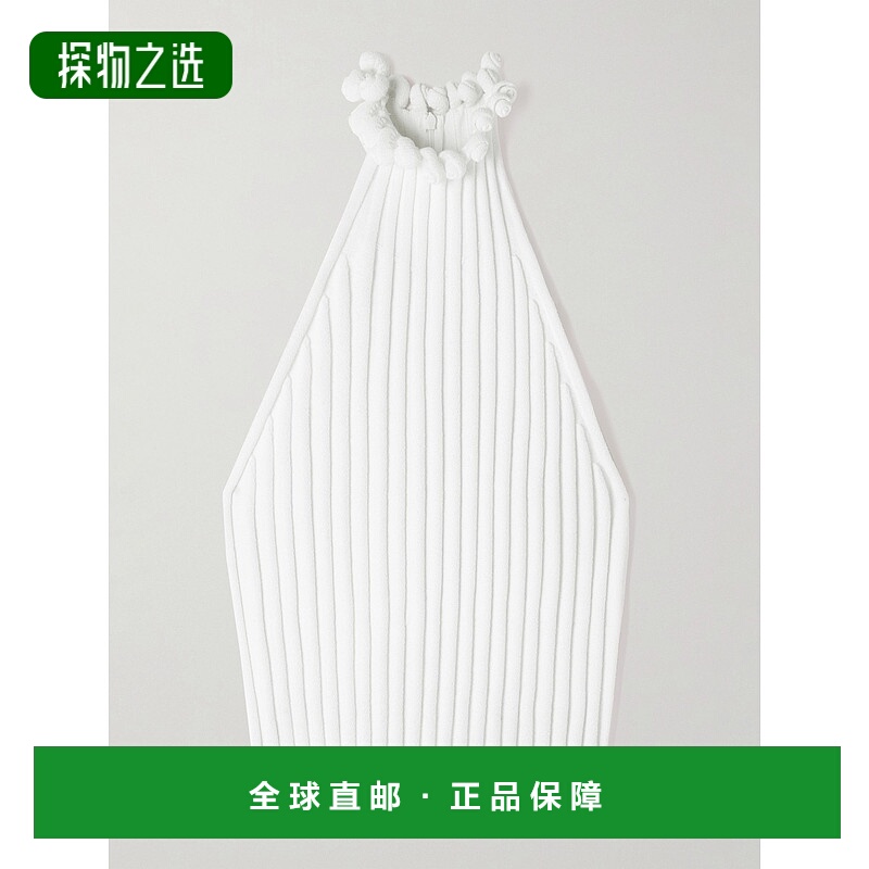 香港直邮alaia 女士 粘胶纤维挂脖上衣 AA9H1347K107B0