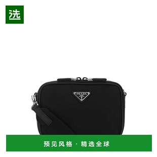 標誌牌磚拉鍊斜背包 1h可退 男士 普拉达 2VH070VX 香港直邮Prada