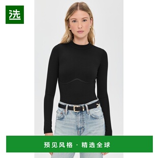 1h可退 香港直邮Fleur Du Mal 女士 Hourglass Thong 罗纹高领连