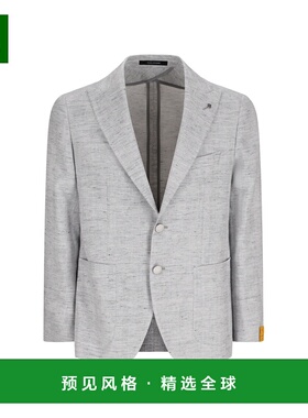 1h可退 香港直邮Tagliatore 男士 亚麻棉质夹克 1SMC26K340248EP8