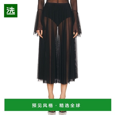 1h可退 香港直邮NORMA KAMALI 诺玛·卡玛丽 女士 Midcalf 喇叭裙