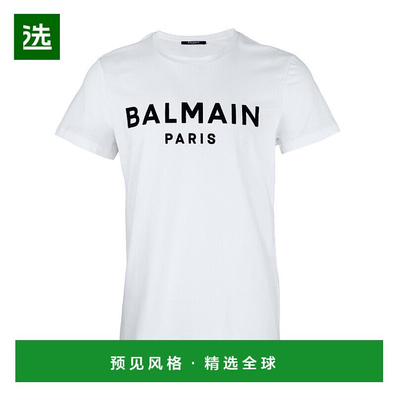 香港直邮balmain 男士 上装T恤短袖上衣印花男装图片
