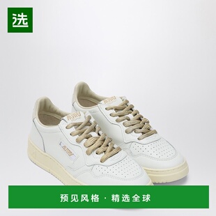 1h可退 香港直邮AUTRY 女士 Medalist 运动鞋(白色/金色) AULWSW0