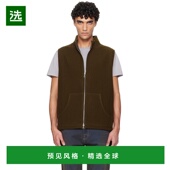 香港直邮Rier 马甲 男士 Fleece 1h可退 Zip 卡其色 Full NFL18X0