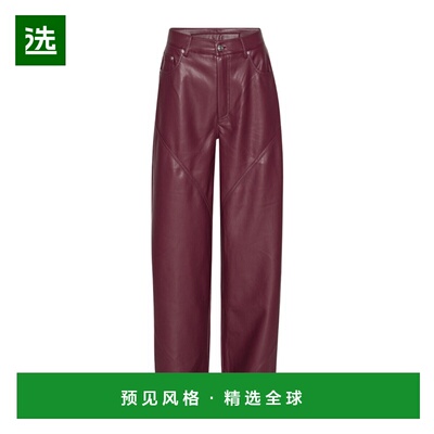 香港直邮ROTATE 女士休闲裤 1142442734BORDEAUX AW2025 红色