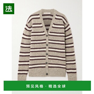 1h可退 香港直邮DAUGHTER 女士 条纹羊毛针织开衫 WLR2302SDARKNA