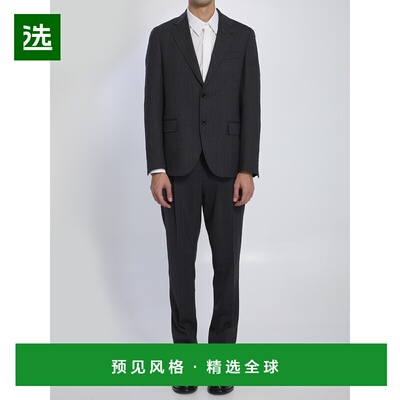 1h可退 香港直邮Lardini 男士 单排扣初剪羊毛套装 CN787AEIF6543