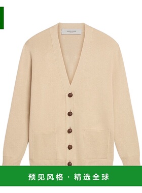 香港直邮Golden Goose Deluxe Brand V领长袖针织衫 GMP00946.P00