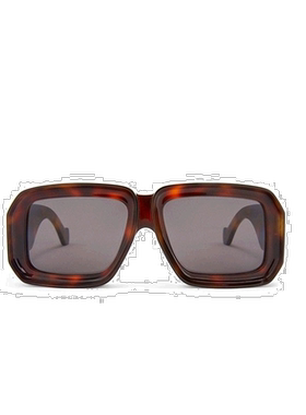 欧洲直邮LOEWE/罗意威 Paula Ibiza系列 灰色不规则方形镜片墨镜