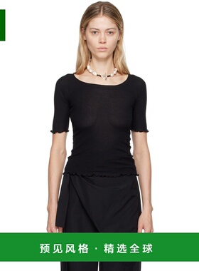 1h可退 香港直邮Baserange 女士 黑色 Pama T 恤 TOPA black黑色