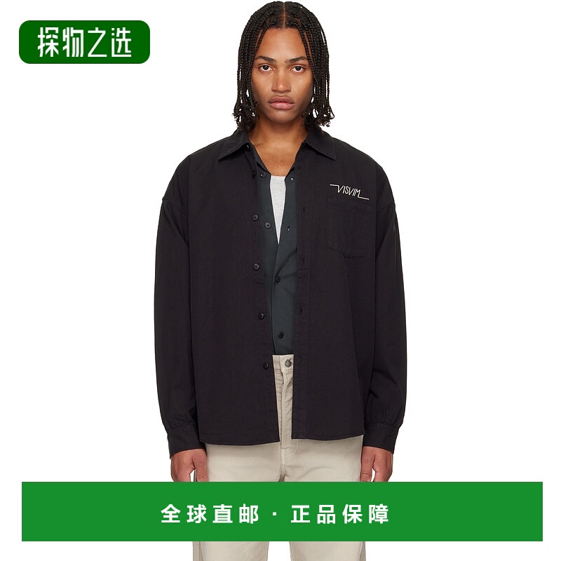 香港直邮Visvim 维斯维木 男士 黑色 Palmer 衬衫 0125205011010
