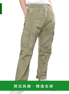 韩国直邮STONE ISLAND 31019 Econyl® 再生尼龙金属效果工装裤_宽