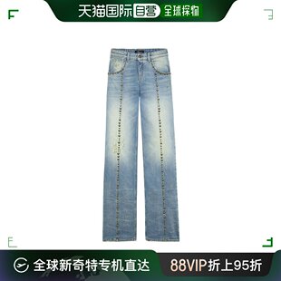 香港直邮Blumarine 徽标牛仔裤 4J001A