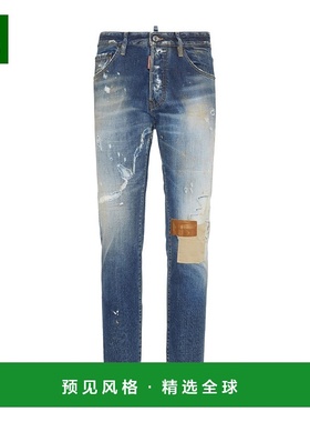 香港直邮Dsquared2 磨砂洗水牛仔裤 S74LB1748D30011