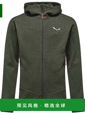 香港直邮SALEWA 男士户外冲锋衣 29124VERDE CO 军绿色 PILE UOMO
